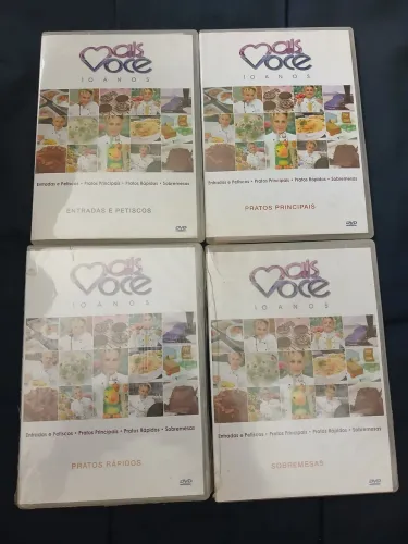 ?Coleção Completa 4 DVDs Mais Você 10 Anos - Ana Maria Braga (Raro)