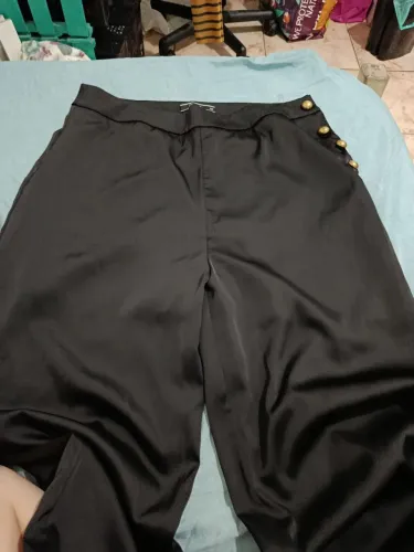 Calça 46 Feminina Oversized E De Cintura Alta Casual