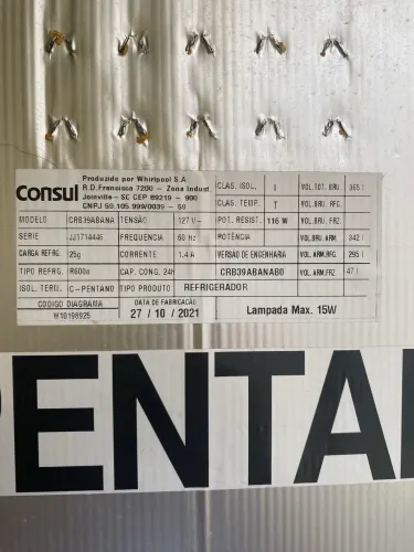 Geladeira frost free Consul 365 litros