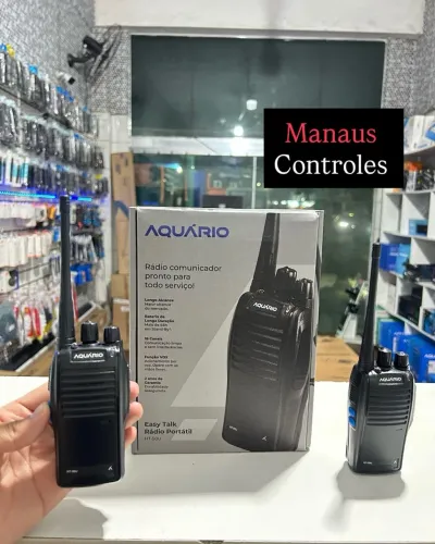 Kit Rádio de Comunicação da Aquário Walkie Talkie - completo