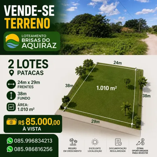 2 terrenos a venda