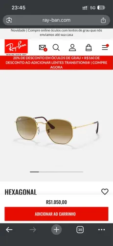 Rayban hexagonal original