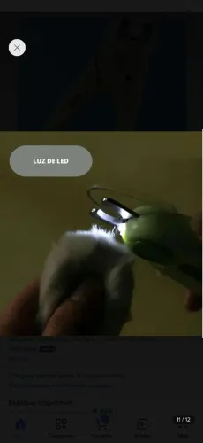 PET CORTADOR DE UNHA COM LED