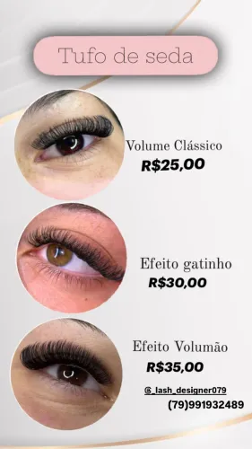 Cílios tufinho 