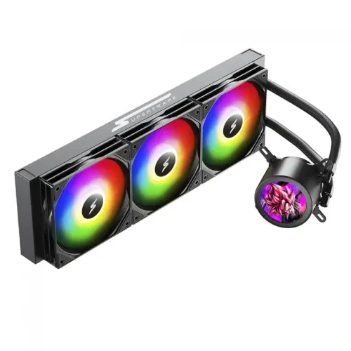 Water Cooler SuperFrame ISENGARD MAGIC 360mm Bomba Infinit Display LCD Customizável ARGB
