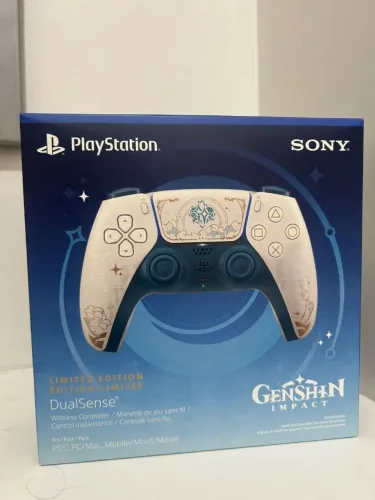 Controle PS5 Dualsense Genshin Impact Edição limitada