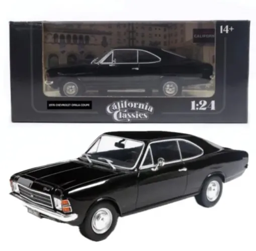Miniatura Carro Chevrolet Opala Coupe (1976) - Preto - 1:24 - California Toys