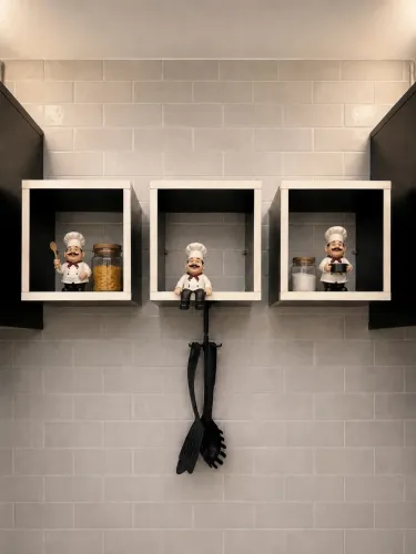 Trio de nichos decorativos