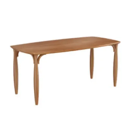 Mesa Serena Nogueira Tampo Laminado Nogueira 180x90x78cm
