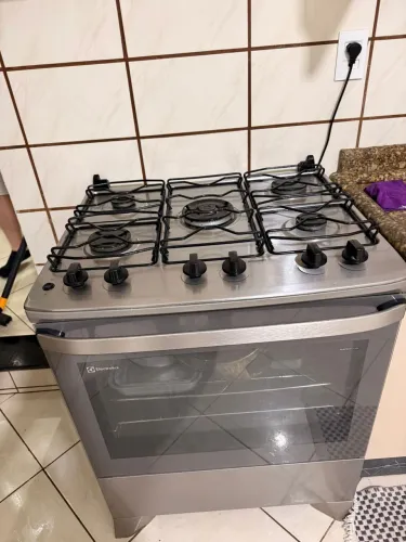 Fogão Electrolux 5 Bocas Inox PerfectCook + VaporBake | Pouquíssimo Uso