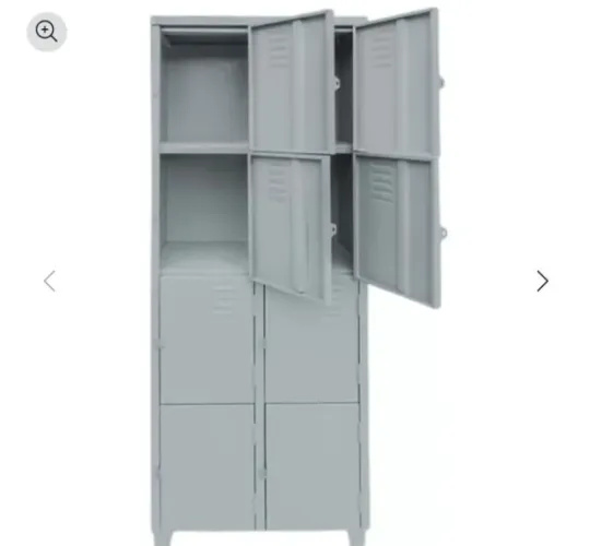 guarda volume com 8 portas pequenas