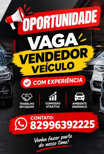 Vendedor de Veículos com experiência 