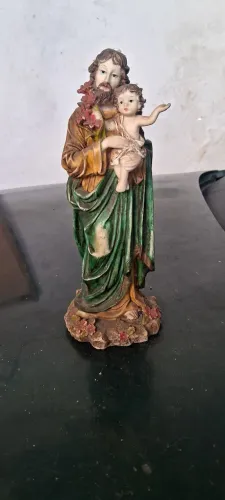 VD 1 ESTÁTUA SANTO SÃO JOSÉ resina 20 cm RS 30.00