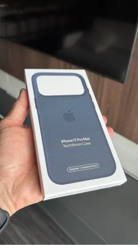 Capa de tecido TechWoven com MagSafe para iPhone 17 Pro Max - Azul