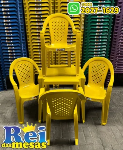 JOGO DE MESA C/ 4 CADEIRAS SOL