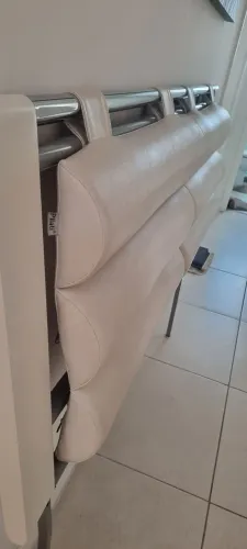 Cabeceira de cama casal branca