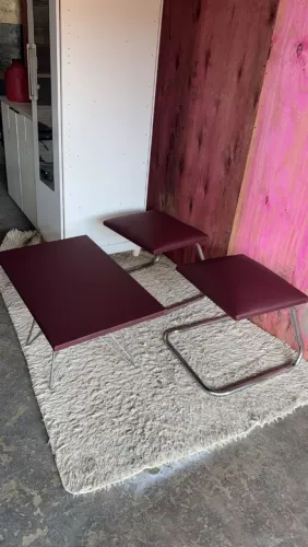 Kit banqueta + mesa de centro