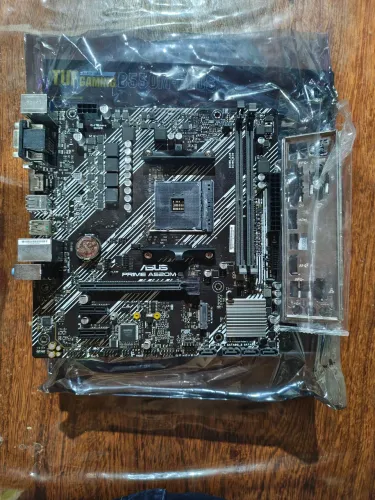 Placa mãe AM4 Asus Prime A520M-e. Ac. Cartão.