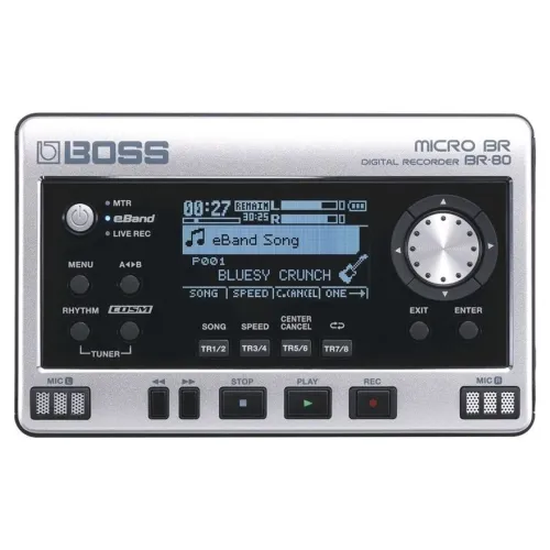 Gravador Digital e Multi efeito Boss Micro BR-80 + Fonte Boss PSA Original (Na Caixa)
