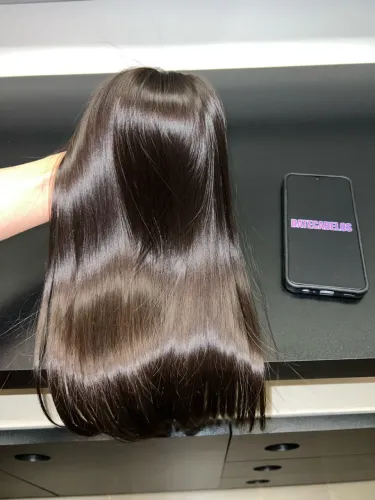 Cabelo virgem extra-fino brasileiro do sul 