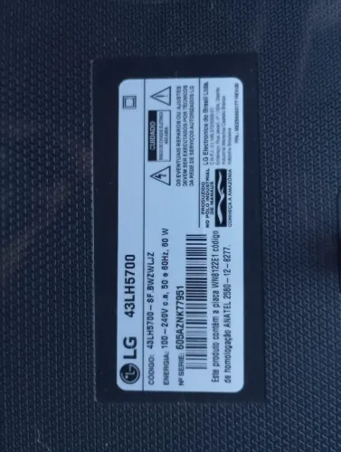 Tv 43 polegadas tela trincada