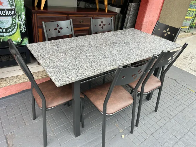 Jogo de mesa 6 cadeiras NOVO ENTREGO