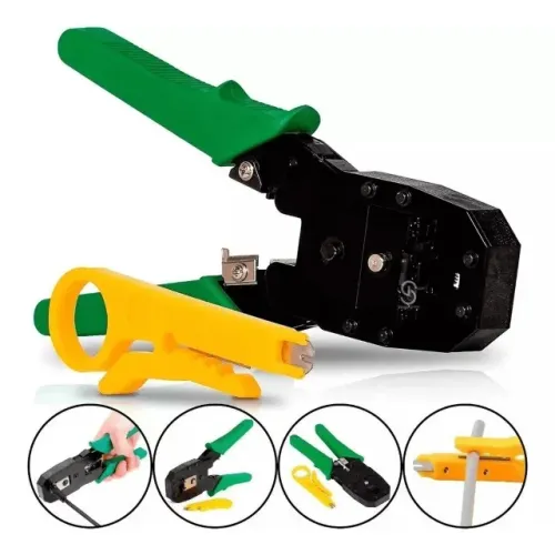 alicate crimpar rj45 rj11 cabo de rede crimpador desencapar