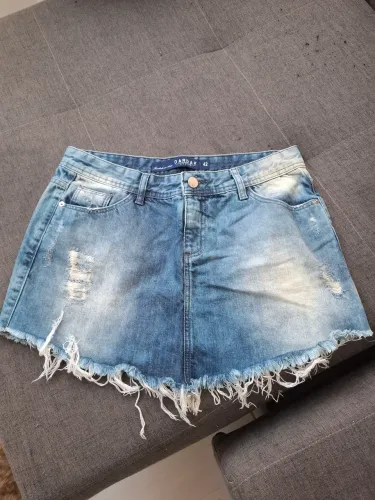 Saia Jeans Azul | TAM [42]