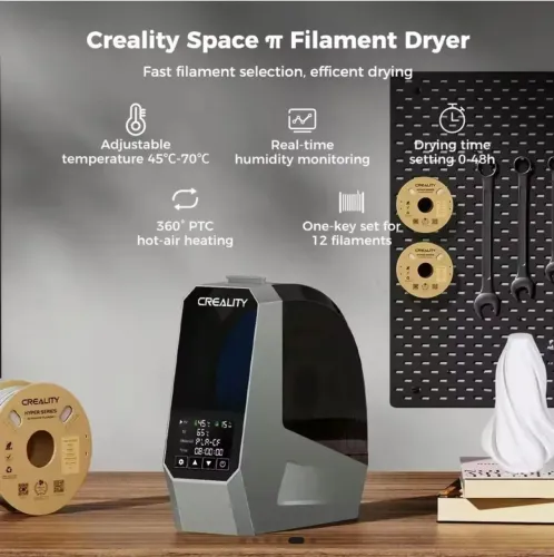 Secadora de filamentos creality dry box desumidificador space pi