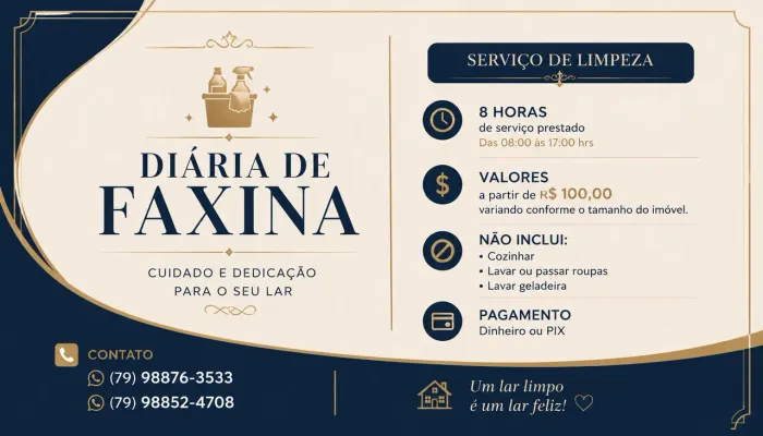 Diarista/Faxineira