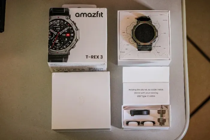 Smartwatch Amazfit T-Rex 3 - 48mm GPS AMOLED Original (Pouco Uso)