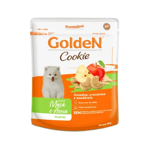 COOKIES GOLDEN CAES FILHOTE MACA E AVEIA 350G