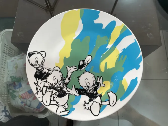 Louça Prato Raso da Disney  Huguinho, Zezinho e Luisinho