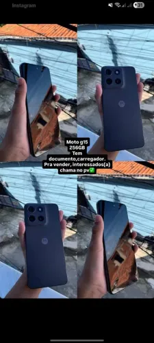 MOTOROLA G15, NOVO !! ÚNICO DEFEITO NA CAMERA TRASEIRA