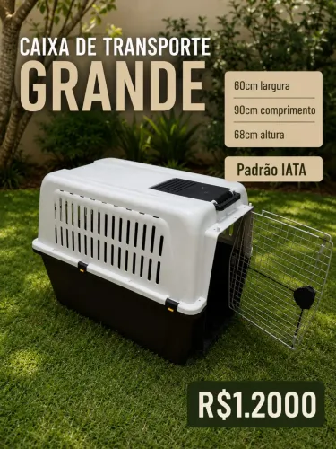 Caixa de transporte PET - cachorro grande