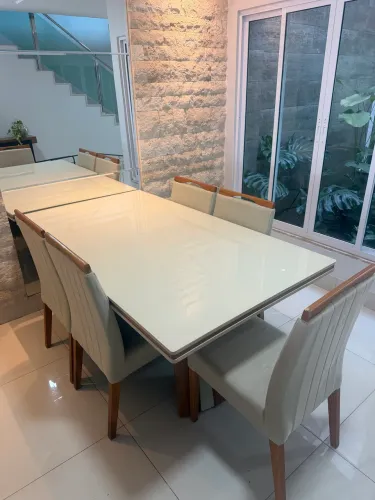 Mesa sala de jantar 6 lugares 