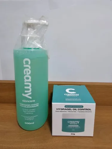 Kit CREAMY - Limpador Antioleosidade + Hydragel Oil Control