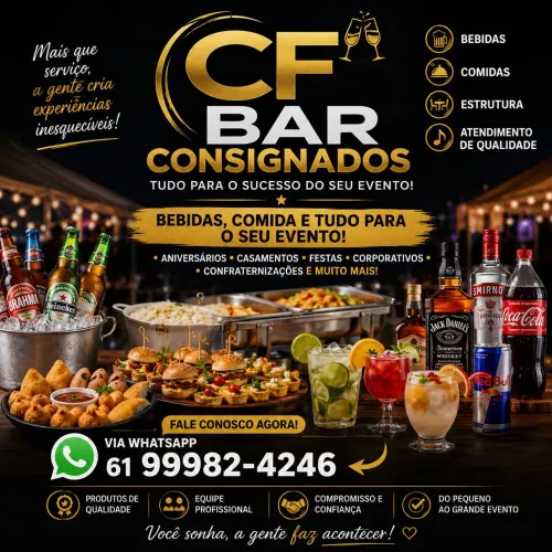 Bar e comida pra eventos consignado