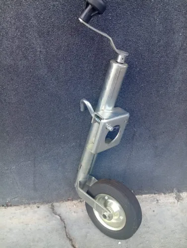 Roda para Carretinha Galvanizada com Manivela e Suporte para Reboque
