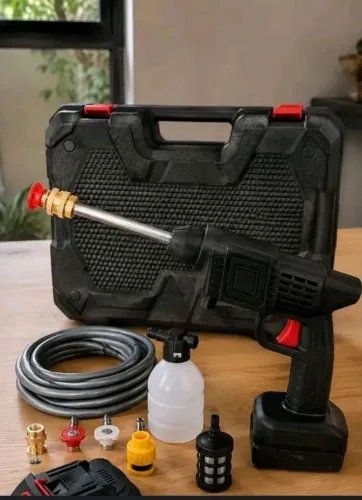 Lavadoura de pressão kit completo de acessórios.