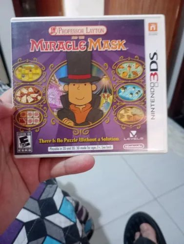 Raro Professor Layton: Miracle Mask - 3ds americano original