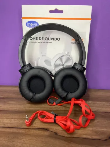 Fone com fio - super qualidade em som, cabo resistente - últimas unidades