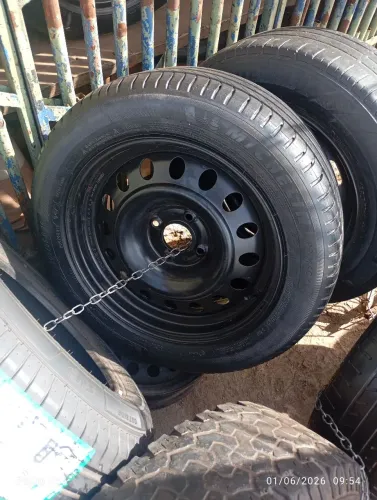 Roda + pneu para Pegeout / Citroen e Ford Aro 16