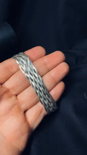 Pulseira trançada 10 fios