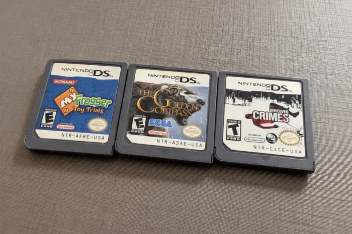 3 Jogos de Nintendo DS 