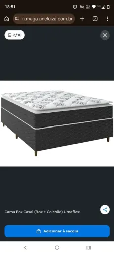 Cama box casal plumatex