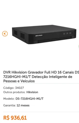 Dvr sem detalhes