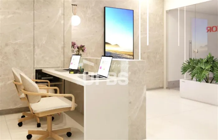 CONSULTÓRIO MOBILIADO À VENDA | 75,8m² | 3 SALAS | ANDAR ALTO | PRONTO PARA USO