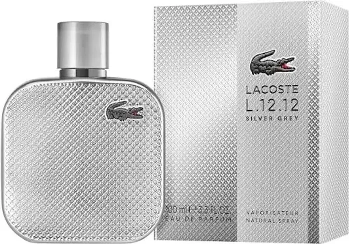 Perfume Lacoste L.12.12 Silver grey Edp 100ml masculino (original e lacrado)