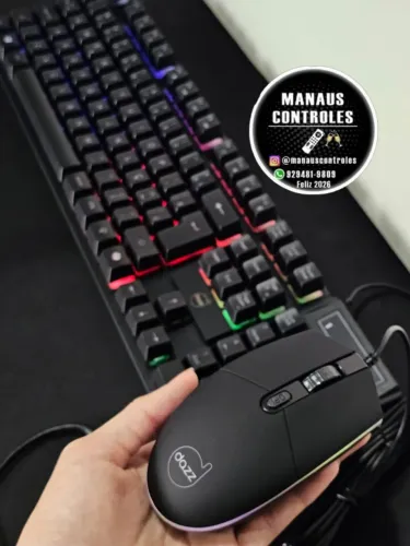 Teclado e Mouse para Jogos de computador da Dazz. 